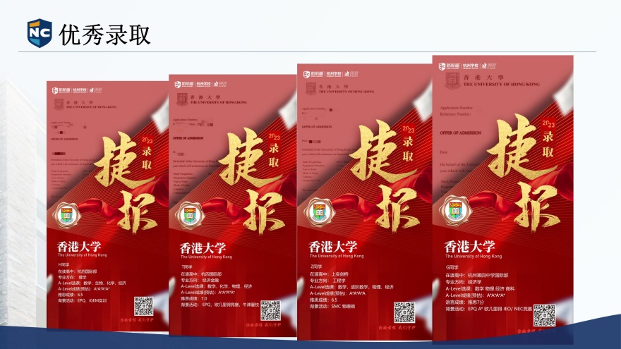 浙江湖州新航道教育优秀学员录取上岸一览