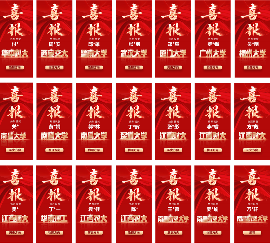 南昌学大教育学员高分上岸一览