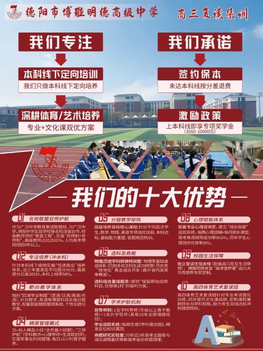 四川高考复读集训