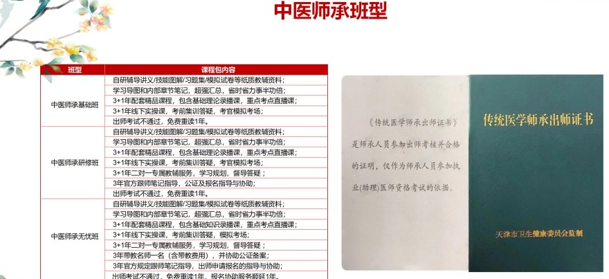 中医师承培训课程