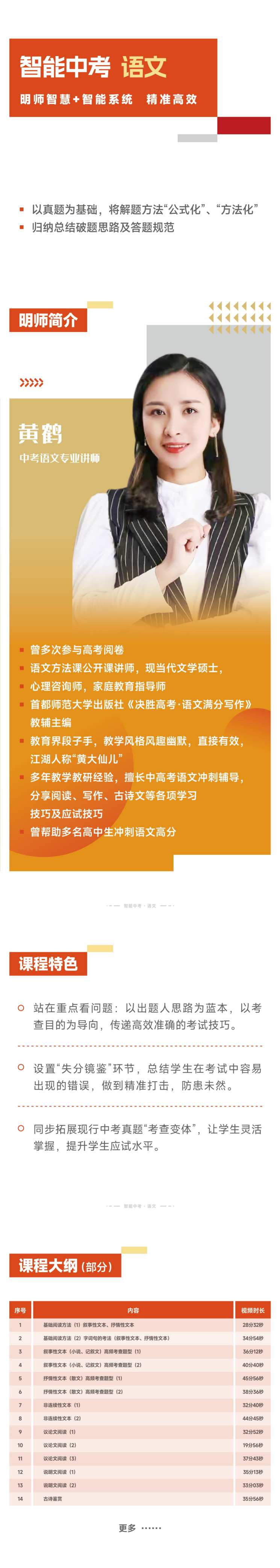 中考语文提分课程