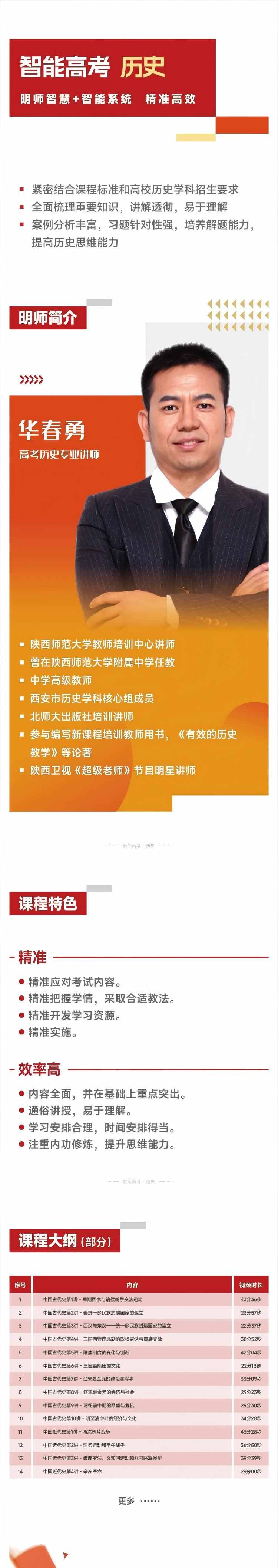 高考历史提分课程