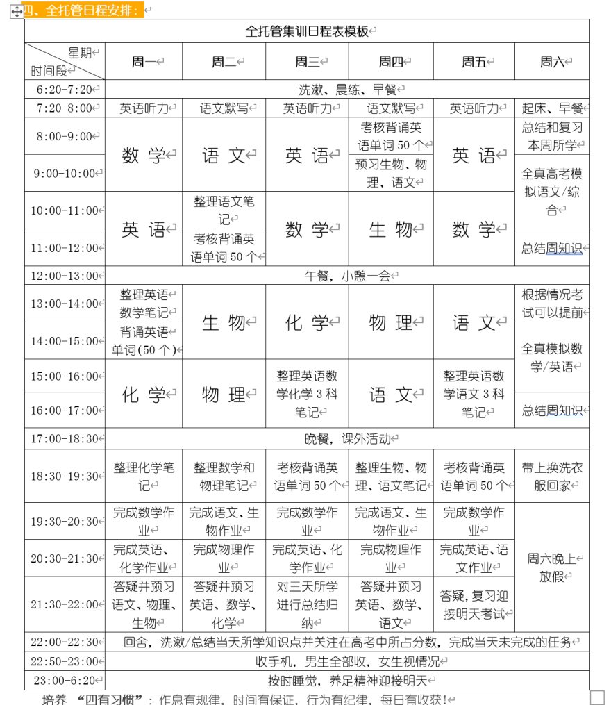 艺考生文化课全托