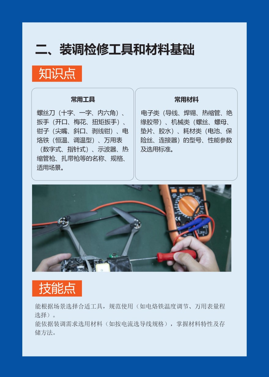 无人机装调检修综合学习