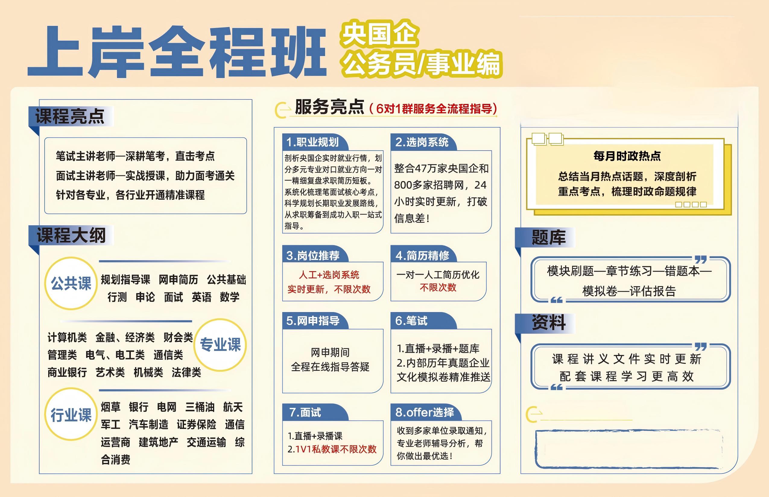 上岸全程班课程
