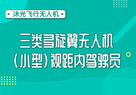 三类多旋翼无人机(小型)视距内驾驶员课程
