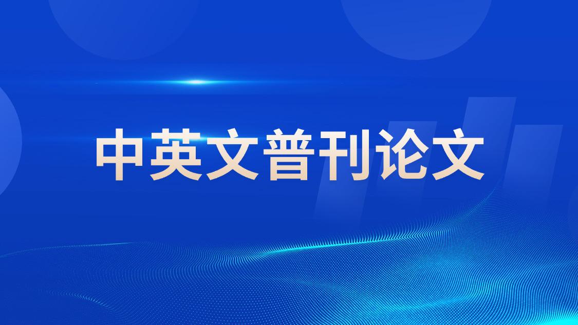 中英文普刊论文