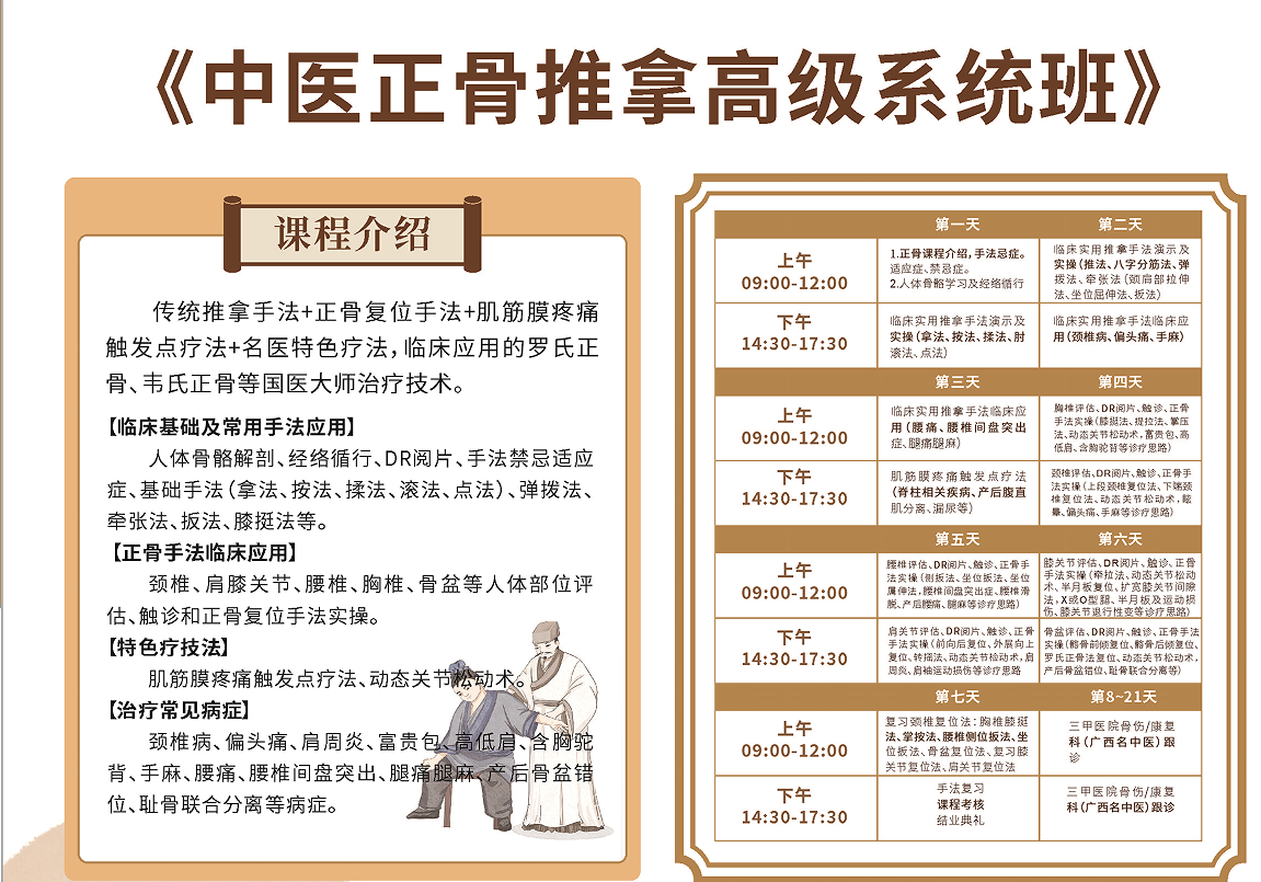 柳州本地实力强的中医针灸正骨培训班汇总榜一览