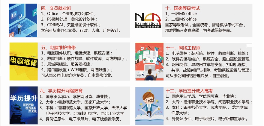 较好的福建厦门电脑网络工程培训机构排行榜前十名单整理公布