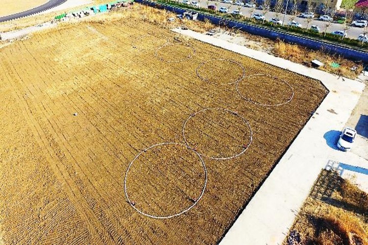 日照风向标无人机校区环境图