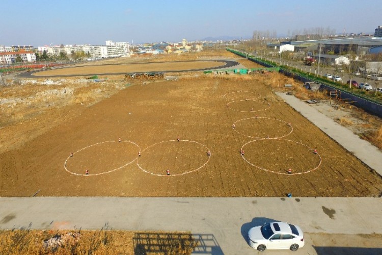 日照风向标无人机校区环境图