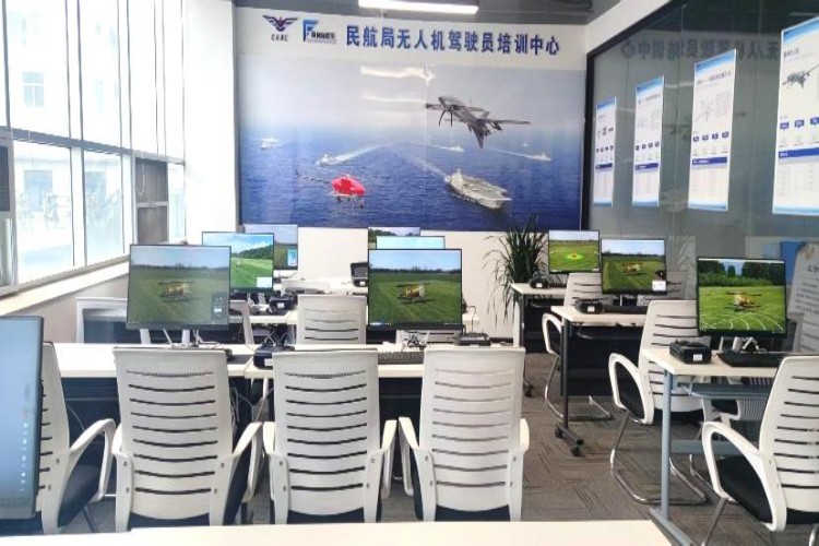 日照风向标无人机校区环境图