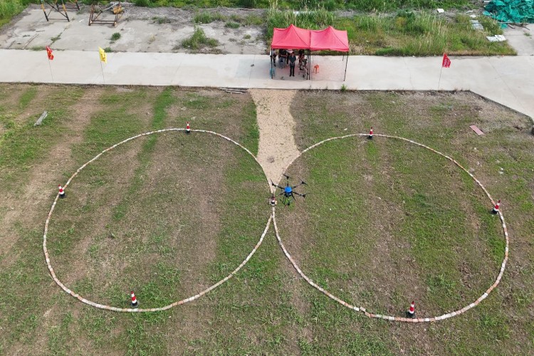 日照风向标无人机校区环境图