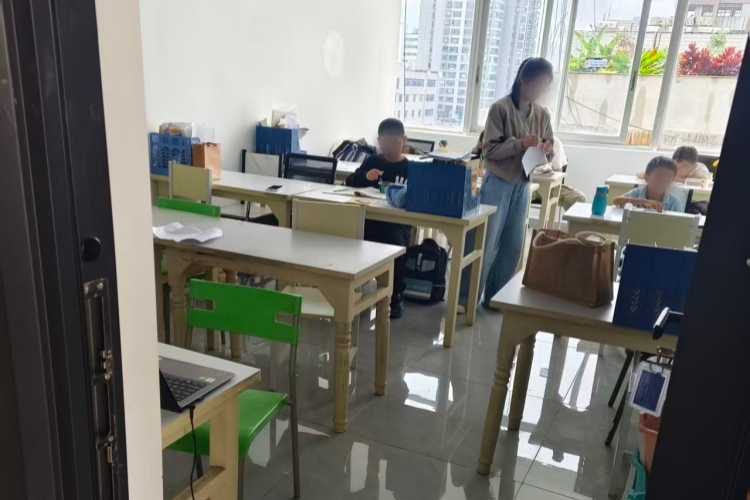 曲靖品学教育校区环境图