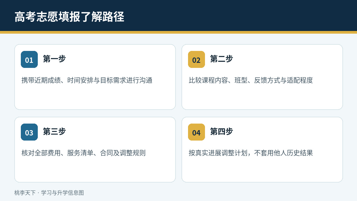 高考志愿填报了解与执行路径